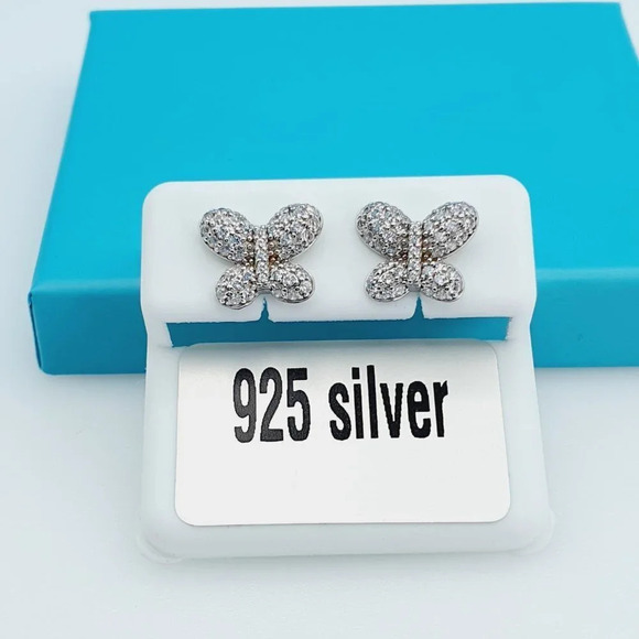 "925 Sterling Silver CZ Beautiful Earrings for Women, 1USPAR4189 - Picture 4 of 11